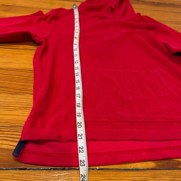 Hanna Andersson Red French Terry Pullover Hoodie Kids 10 Casual Warm Cozy Soft - Picture 5 of 9